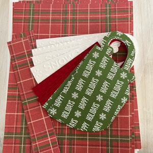 Christmas Handmade Teacup Treats DIY Kit Ready To Create, Holiday Greeting Card Kit, Card Kit, Note Card Kit, Holiday Stationary, image 7