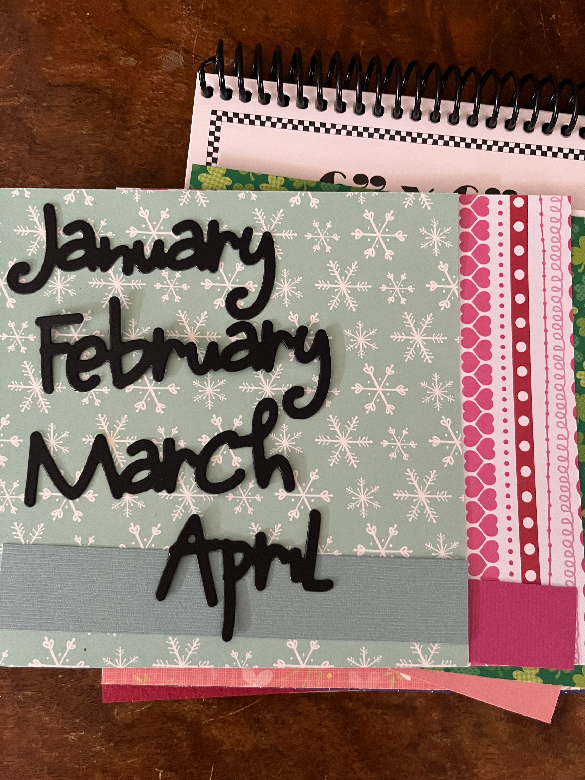 calendar-blank-calendar-diy-kit-6x6-size-seasonal-patterned-etsy