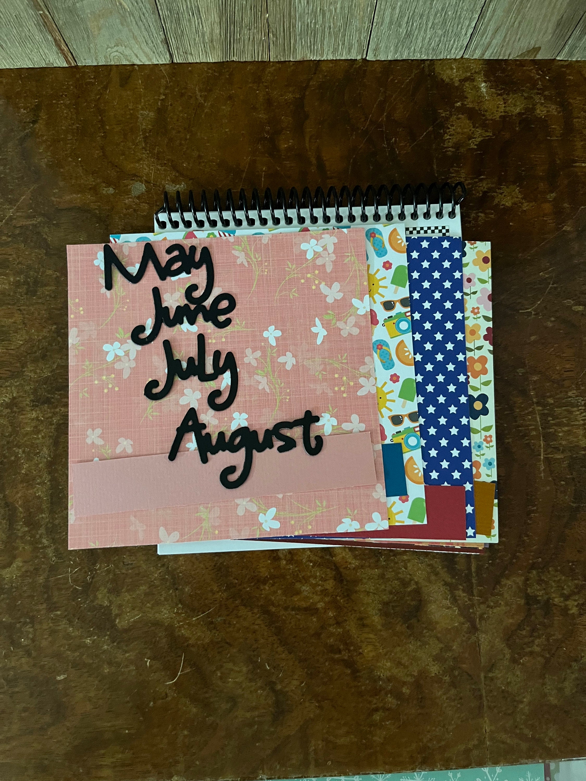 Calendar Blank Calendar DIY Kit 6x6 Size Seasonal Patterned - Etsy