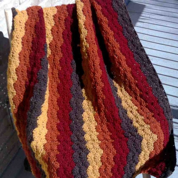 Autumm Waves 2 - Afghan/Blanket/Throw