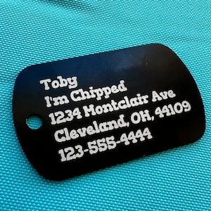 Dog Tags for Dogs, Aluminum Engraving,  Dog ID tags, Pet ID Tag, Dog name tag, Custom pet tag, Dog collar tag
