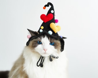 Primo Piano Della Maschera Spettrale Del Gatto Nero Di Halloween Con Gli Occhi Verdi D'ardore