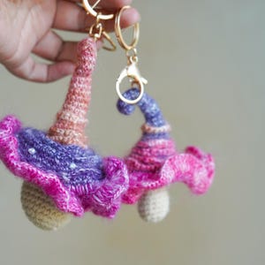 Adorable Crochet Mushroom Keychain–Unique Gift Idea|Perfect for Halloween,Christmas,Birthdays,and Nature Lovers|Handmade Accessory