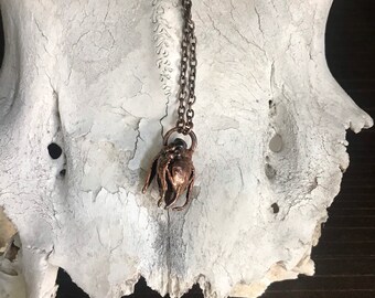 Rosebud Copper Necklace