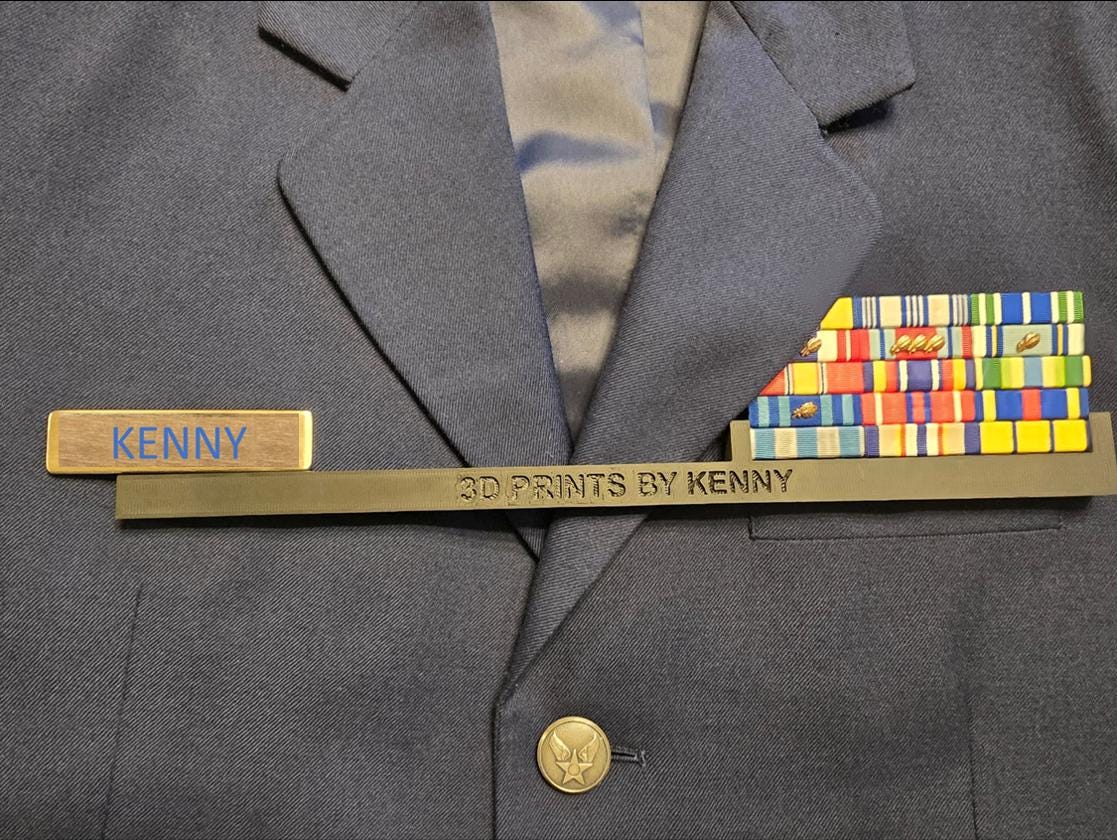 dress blues name tag BME Army Service Uniform Name Plate main image 0