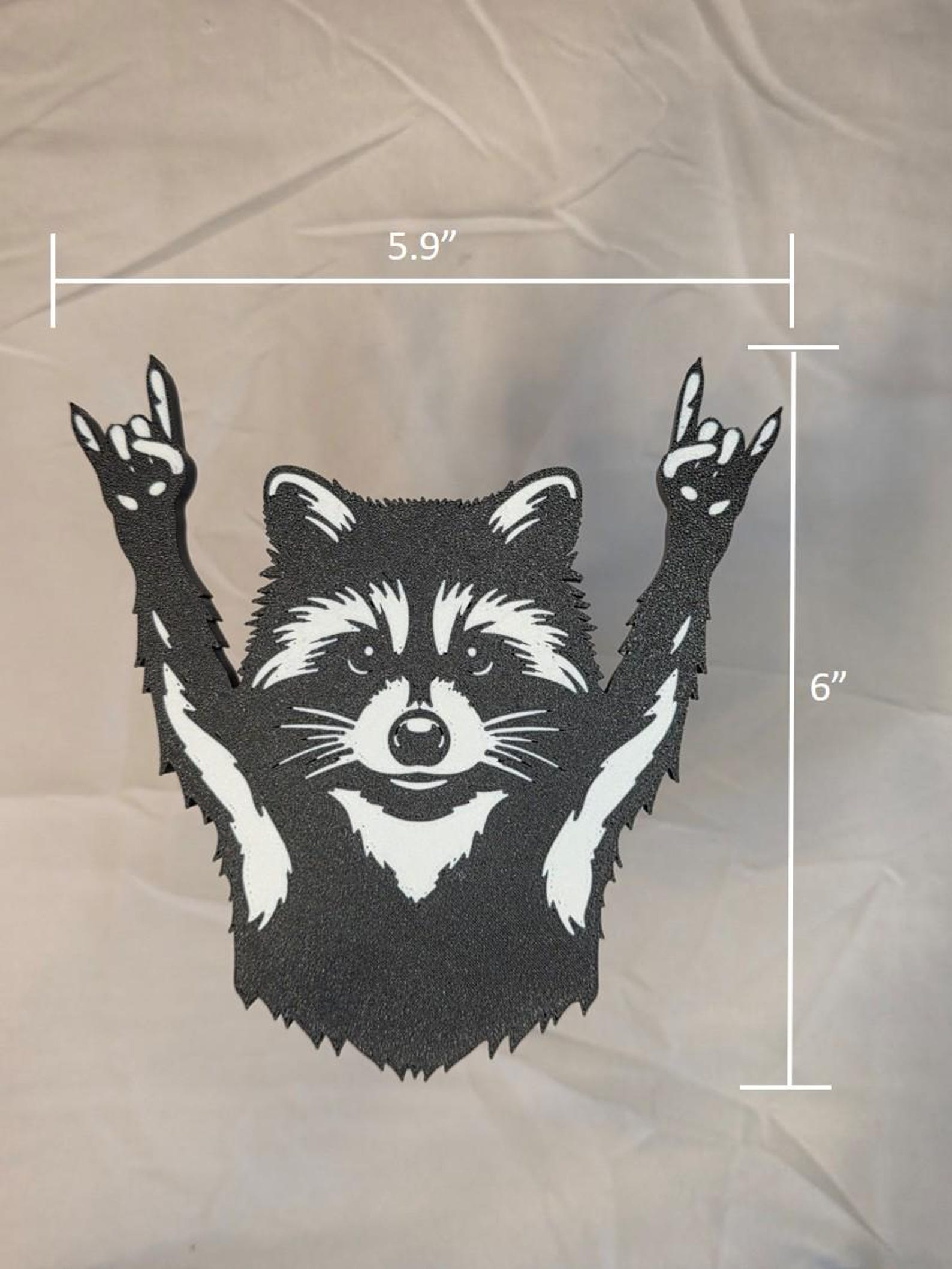 Phoenix R For Racoon Rock on Racoon Trailer Hitch Cover - Etsy