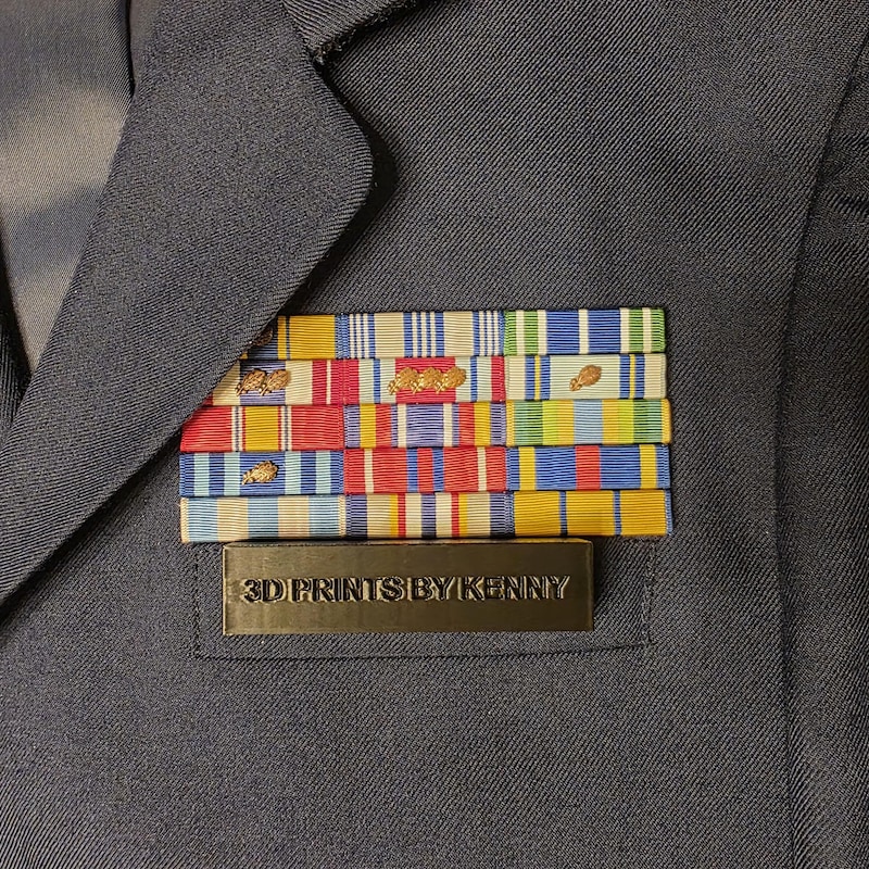 Army Ribbon Shadow Box - Etsy