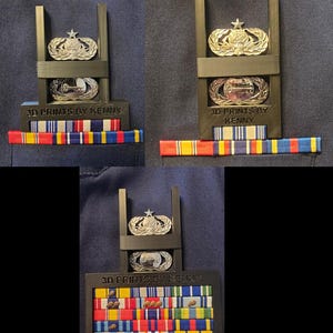 Air Force Occupational Badge Alignment Tool w/ 2 Occupational Badge (3,2,1 Width)