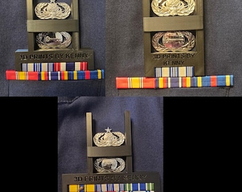 Air Force Occupational Badge Alignment Tool w/ 2 Occupational Badge (3,2,1 Width)