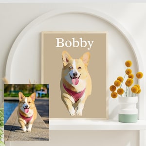 Custom Digital Pet Portrait | Cute Cartoon & Anime Pet Memorial Artwork | Personalized Unique Pet Lover Gift
