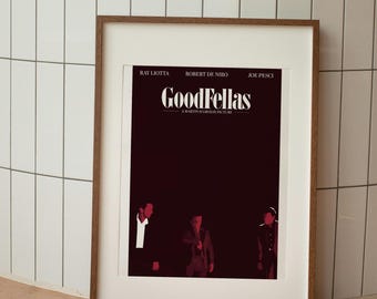 Goodfellas Movie Poster: Minimalist Wall Art - Scorsese Film