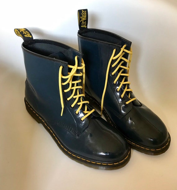 Buy > patent navy boots > in stock