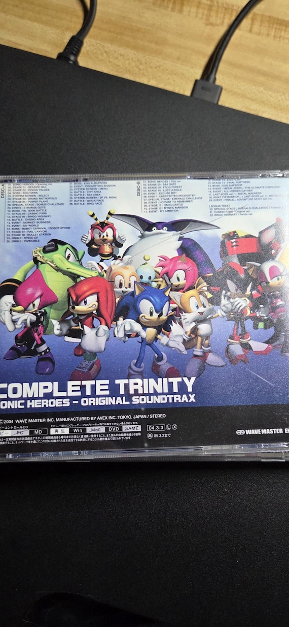 Sonic Heroes Complete Trinity- Original Soundtrax - Etsy