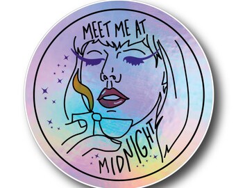 Taylor swift midnights holographic sticker