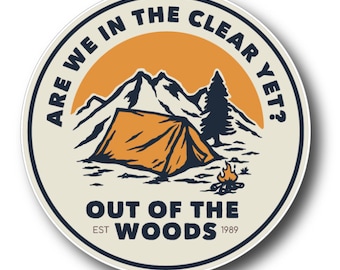 out of the woods Sticker