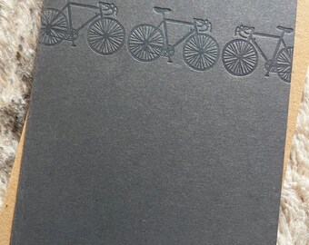 Letterpress Bicycle Card