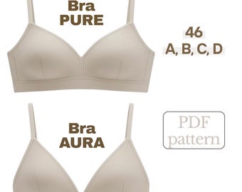 Naaipatroon Pure & Aura zachte beha, beginnersvriendelijk (pdf) 46A-D