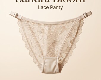 Sandra Bloom Lace Panty Sewing Pattern PDF, Lingerie Pattern, Sizes XXS–5XL, A4 or US Letter