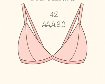 BH-Schnittmuster: Sandra Lingerie, Grösse 42 AA-C (PDF-Muster)