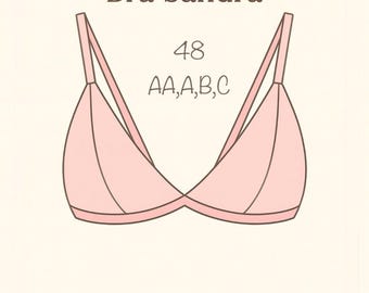 SANDRA-beha-naaipatroon: beginnerslingerie, maat 48 (pdf-patroon)