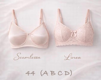 Bra Sewing Pattern 44 (A, B, C, D)• Two-in-One: Seamless Cup + Linea Cup (Single-Seam) • PDF Digital Download