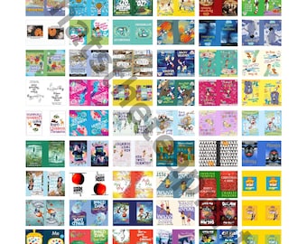 Miniatuur kinderboekomslagen | TBR Jar & Book Nook (digitale download)