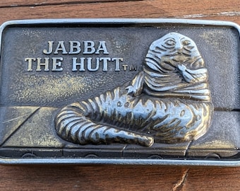 Jabba the Hutt Brass Belt Buckle 1983 Star Wars Lee NYC