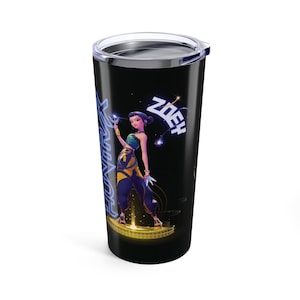 Zoey Huntrix Girl KPop Hunters tumbler, kpop tumbler, rumi mira zoey gift, Kpop Demon Hunters tumbler, Kpop idol group, coffee lover gift