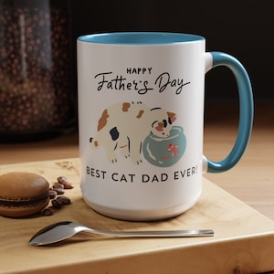 Caneca de pai gato, pai gato, caneca de pai gato, presente de pai gato, presente de dia dos pais