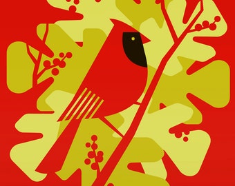 cardinal large limited edition print
