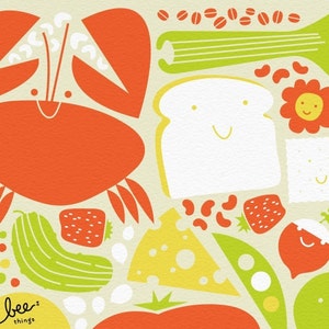 happy groceries print image 4