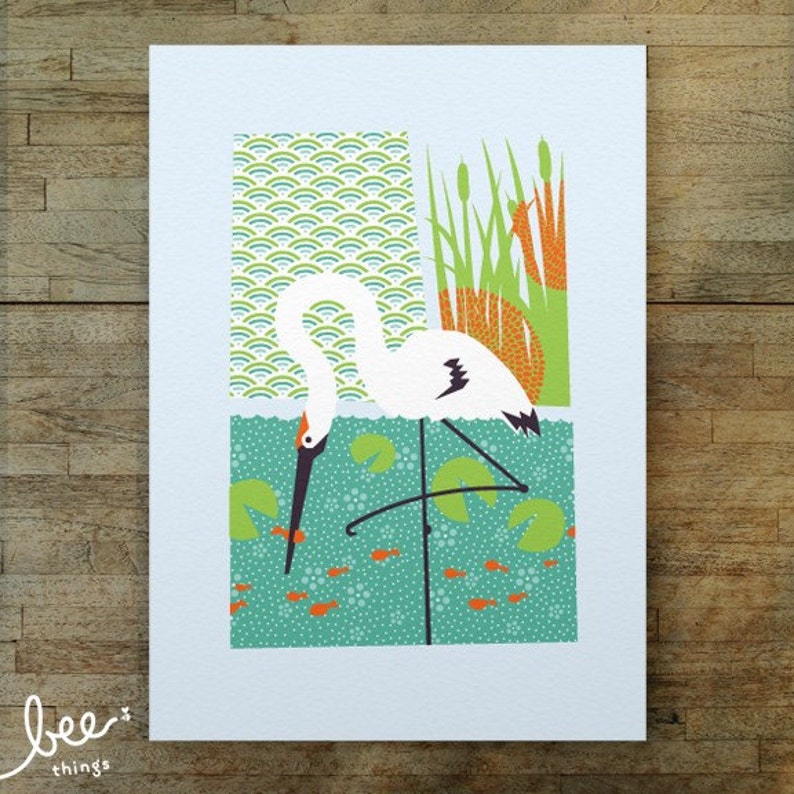 whooping crane limited edition print image 2