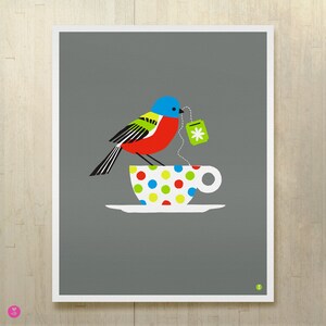 painted bunting large limited edition print image 3
