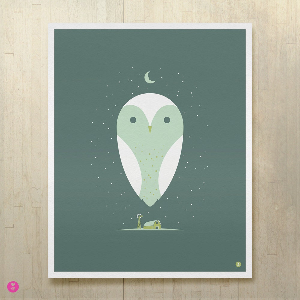 Barn Owl Large Limited Edition Print - Etsy