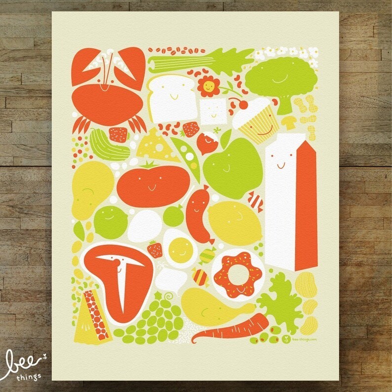 happy groceries print image 3