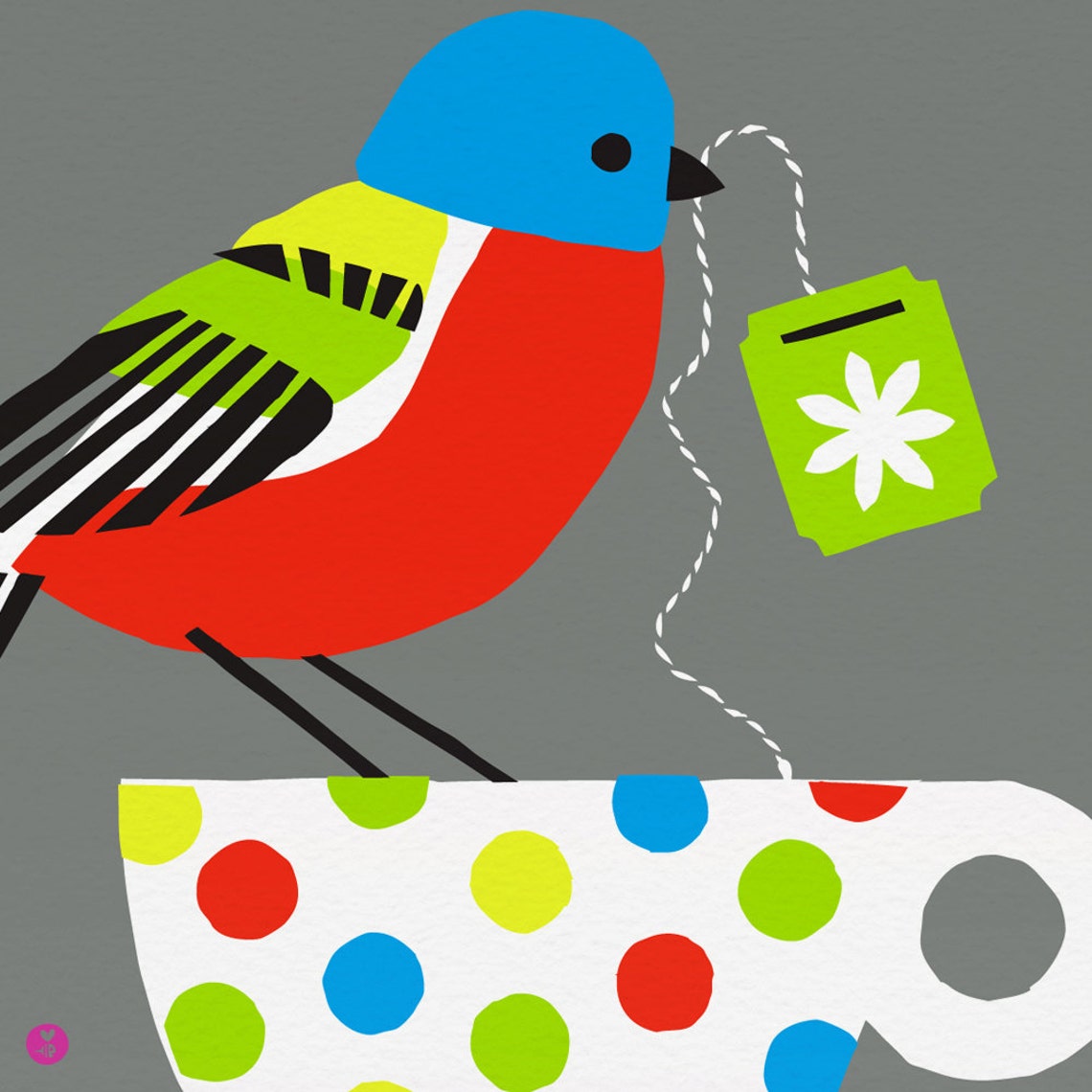 Painted Bunting Large Limited Edition Print Etsy