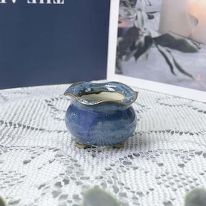 Niedliche Miniatur-Keramik-Pflanzer-Set für Sukkulenten-Topfgeschenke, einzigartige Mini-Blumentöpfe für Desktop-Dekor-Geschenke, kleine Blumen-Tonwarenvasen-Geschenke