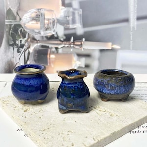 Cute Mini Ceramic Vase Table Decor Gift for Her, Unique Handmade Mommy Pot Desktop Art Tiny Vases for Dry Flowers, Miniature Vase Lover Gift