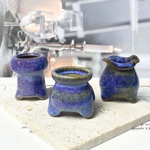 Cute Mini Ceramic Vase Table Decor Gift for Her, Unique Handmade Mommy Pot Desktop Art Tiny Vases for Dry Flowers, Miniature Vase Lover Gift