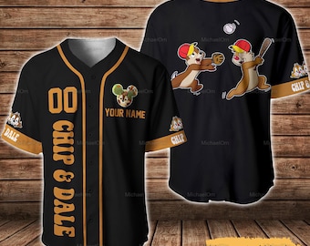 Aangepaste chip and Dale baseball jersey shirt, Disney Chip and Dale jersey shirt, Chip N Dale shirt, Disney Trip shirt, Disney Jersey