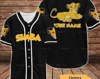 Simba Baseball Shirt, Disney The Simba Jersey Shirt, The Lion King Shirt, Disney Simba Shirt, Disney Gift Shirt