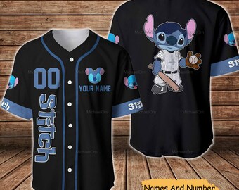 Camiseta de béisbol de Stitch, camiseta de Lilo y Stitch, camiseta de béisbol de Stitch, camiseta de béisbol de Disney, camiseta de Stitch de Disney