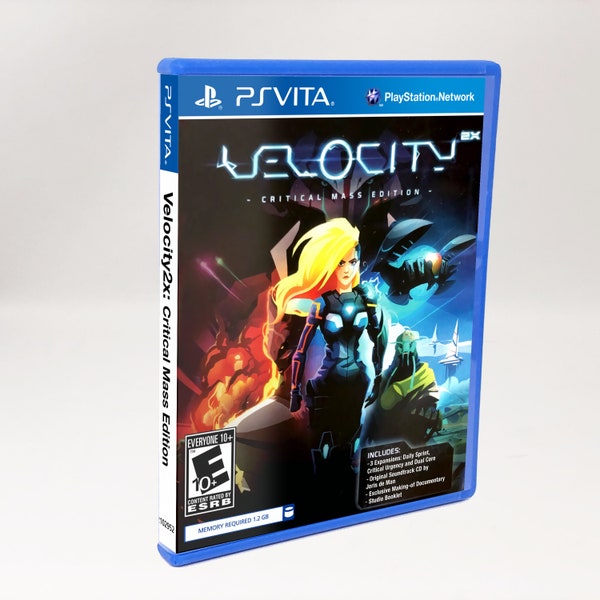 Velocity 2X Critical Mass Edition (Sony PS Vita) Replacement CASE ONLY (No Game)