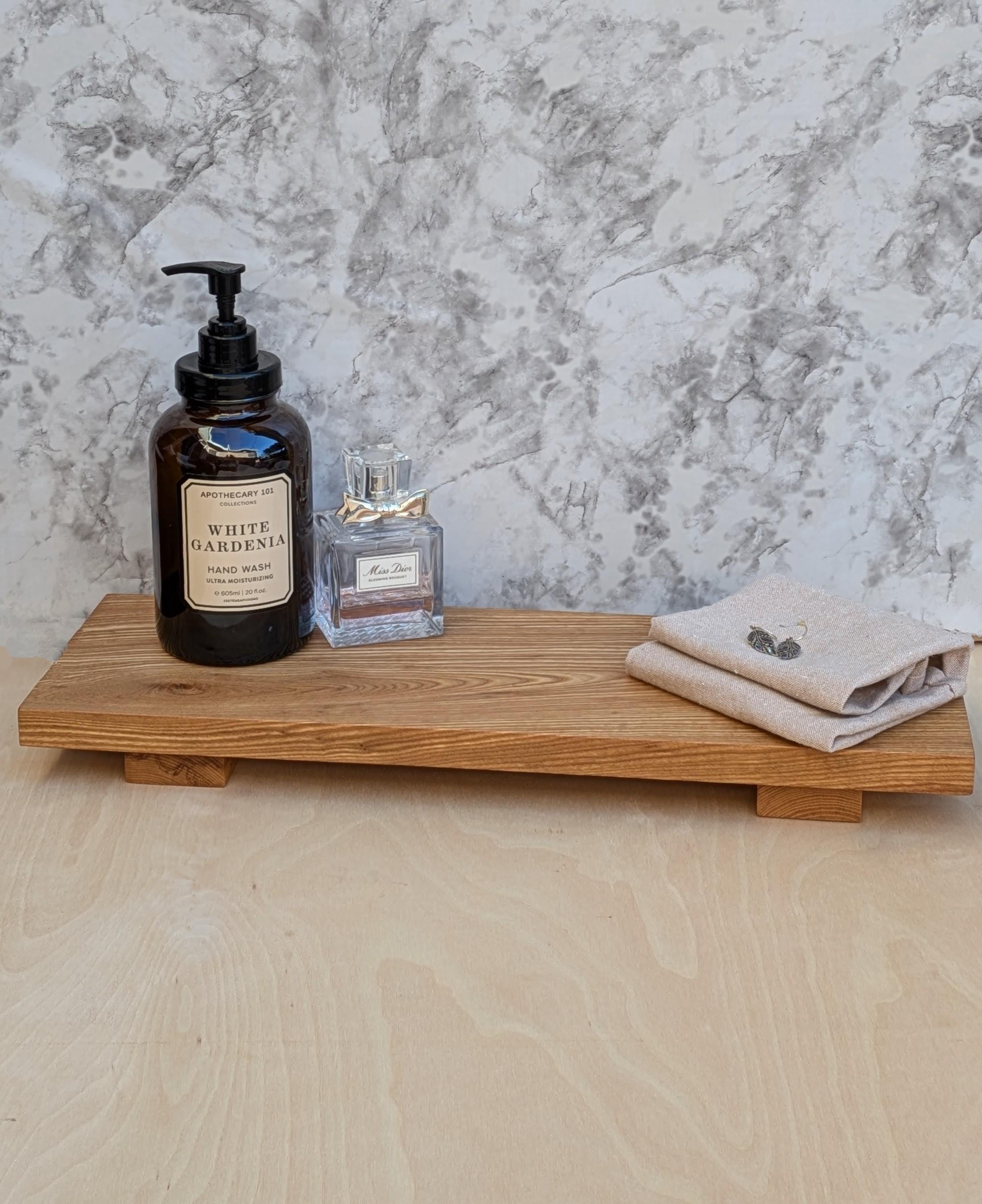 Handcrafted Ash Wood Riser: Boho Display Stand, Food Safe Tray - Etsy