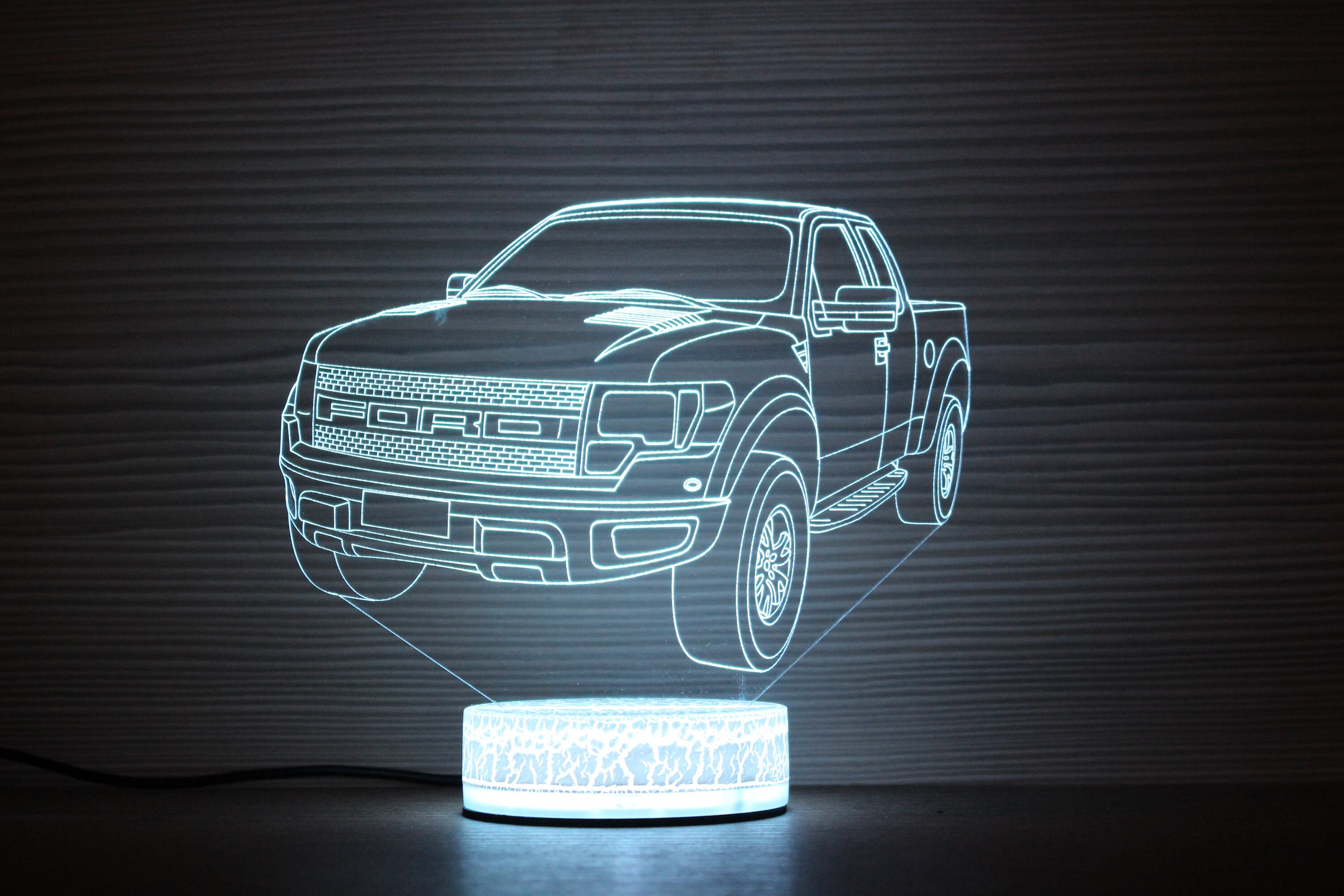 Ford Raptor Light Raptor Pickup Truck 3D Night Lamp Raptor 3D Night ...