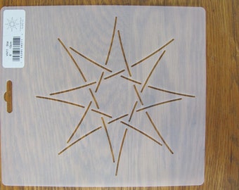 VN11 Star Design Quilt Stencil Plastic reusable durable