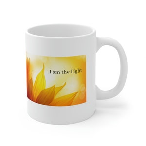I am the Light white c Handle Ceramic Mug 11oz #C57