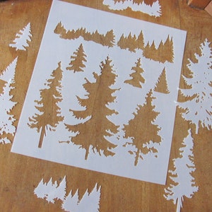 Forest Trees Mylar Stencil Art Airbrush reusable Durable Paint -L233