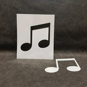 Music Notes Mylar Art Airbrush reusable Durable Paint Stencil -L119