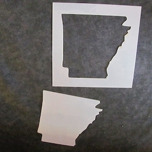 SM12 State of Arkansas 5 x6 inch mylar durable reusable stencil